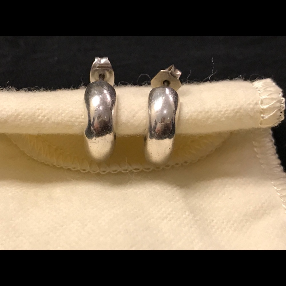 James Avery huggie hoops post earrings RETIRED